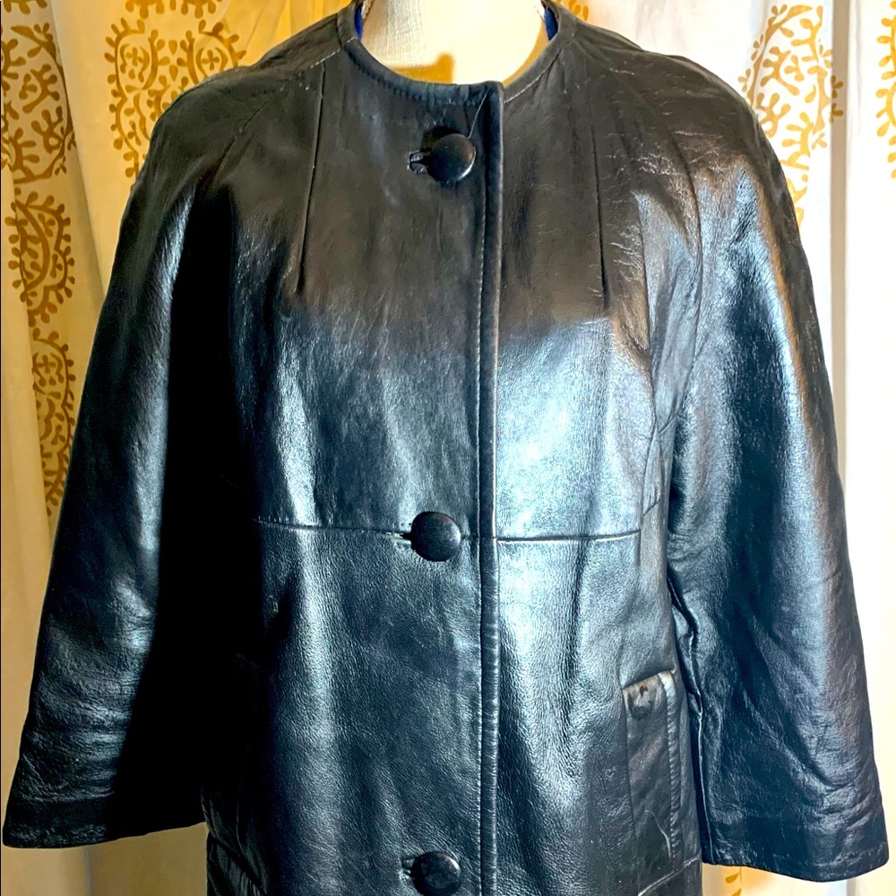 VINTAGE SEARS 1960’s leather coat